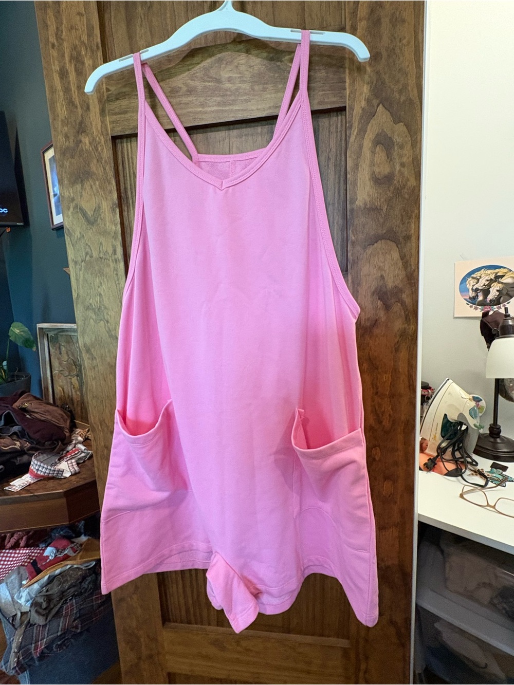 Pink Women's Pocket romper